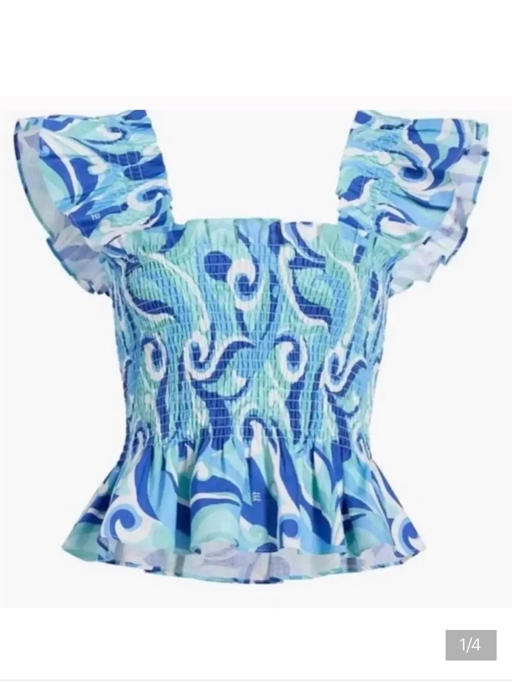 Hill House Ocean Kaleidoscope Paz Top | Size Small NWT